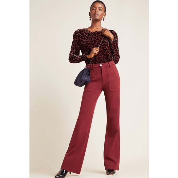 Anthropologie Dolan Charley Velvet Leopard Blouse - Picture 2 of 9